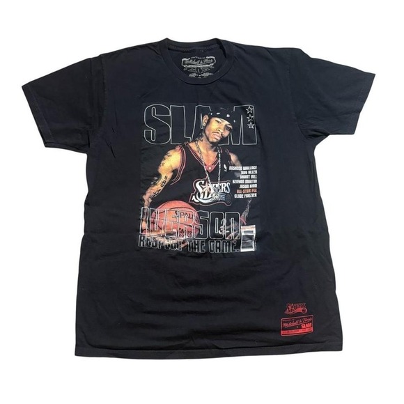 Mitchell & Ness Other - Mitchell & Ness Allen Iverson SLAM Magazine Men's T Shirt Black Size Large